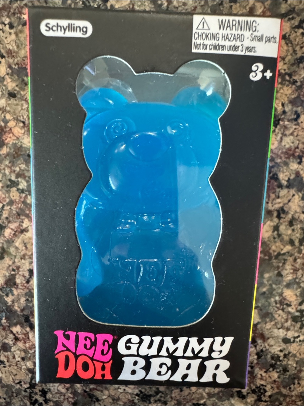 NeeDoh Blue Gummy Bear Stress Toy